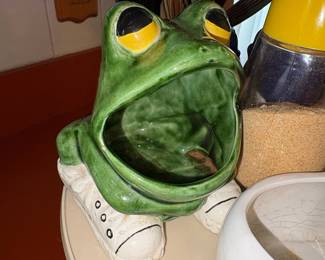LSC 81 Ceramic Frog Sponge Holder