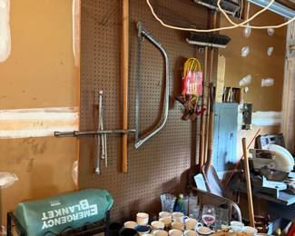Assorted Hand Tools and Household Items