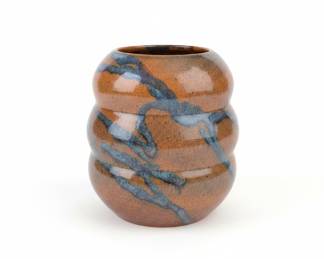 Hand-Thrown Studio Pottery Vase Signed 'V. Vena'