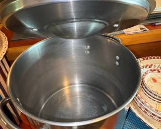 Vintage Stainless Steel Stock Pot
