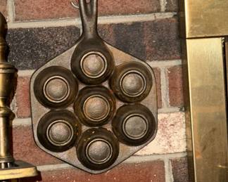 Vintage Cast Iron Aebleskiver Pan