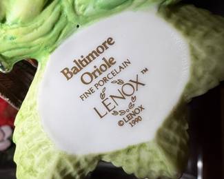Lenox Baltimore Oriole Fine Porcelain Figurine
