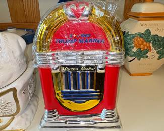 Trump Marina Hotel Casino Jukebox Cookie Jar