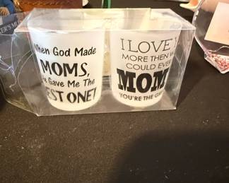 Set of Two Mom Themed Shot Glasses