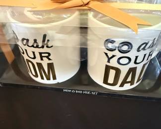 Mom Dad Go Ask Your Dad Mug Set