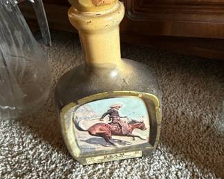 Jim Beam Year Old The Cowboy Frederic Remington Decanter