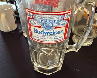 Budweiser This Buds For You Large Glass Beer Mug