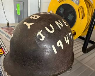 WWII Era M Steel Helmet with HandPainted Date