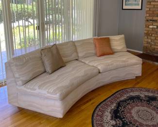 This is one of a pair of sofas with the same size.  You'll see the other one in the next photos.  Don't forget the rug!