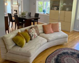 Here is both an overview of the room and a view of the other half of the sofa set.