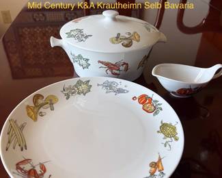 K&A Krautheim, Casserole, creamer, and dish