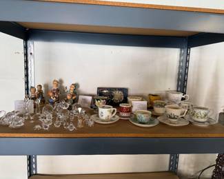 Hummels, Swarovski and Demitasse teacup sets