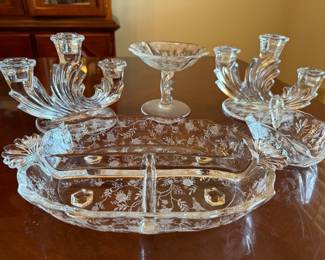 Vintage Fostoria Chintz Pattern