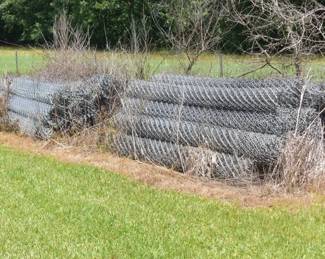 Commercial Galvanized Wire Chain-Link Fencing Rolls