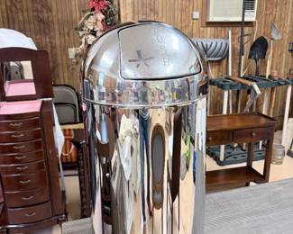 VTG Chrome Trash Can