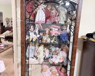 Metal and Glass Front Display Cabinet