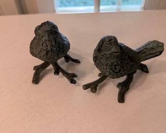 Pair of Metal Birds 