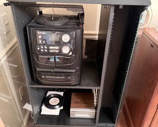 Stereo With Turntable and 8 Track