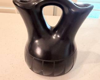 Navajo Blackware Wedding Vase 