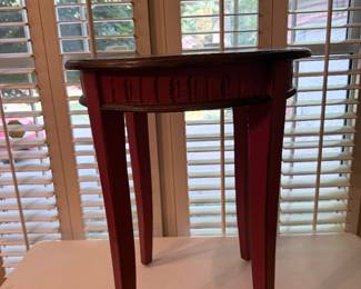 Red Wood Table 