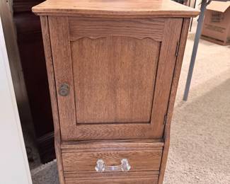 Victorian Oak Nightstand 