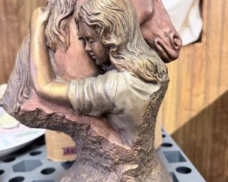 Kindred Spirits Sculpture from Austin. Signed and Dated