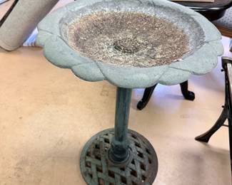 Large Metal Birdbath