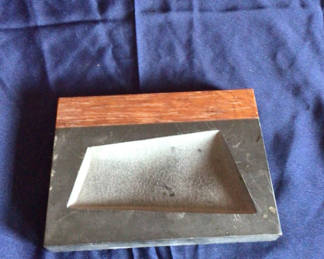 Lot 48: Vintage Harpswell House display box with velvet-lined base