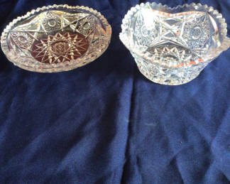 Lot 28: Pair of Crystal Cut-Glass Bowls