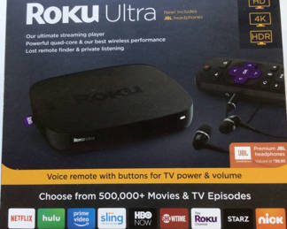 Lot 6: Roku Ultra Streaming Media Player Box