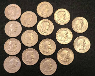 Lot 26: Lot of 16 Susan B. Anthony U.S. Dollar Coins