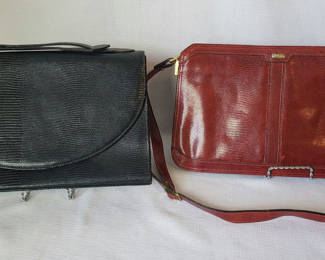 Lot 56: 2 Vintage Leather Purses • Rambler & Phillippe