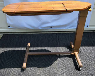 Lot 113: Vintage Adjustable Rolling Makeup/TV Dinner Stand