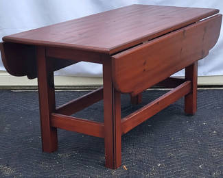 Lot 106: Vintage Pine Drop Leaf Coffee Table