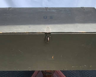 Lot 38: Vintage U.S. Military Foot Locker #2