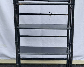 Lot 110: Antique Bamboo Shelving