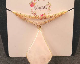 Lot 28: 14k GF Bling Niks Crystal Necklace
