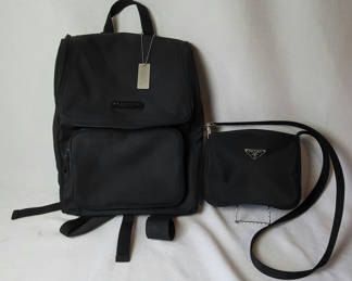 Lot 13: Prada Purse & Kenneth Cole Reaction Backpack