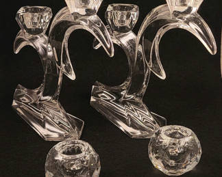 Lot 35: 2 Matching Pairs of Candle Holders