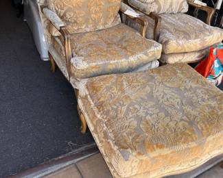 Loads of Fabulous Kreiss Chairs and ottomans - so comfortable 