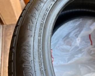 Set of 4 New tires that were swapped out then the Range Rover was purchased.