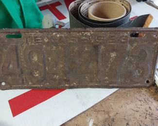 1933 Texas License Plate