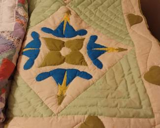 Hand quilted