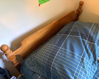 I posted the picture of the headboard to the pair of twin beds.  They have new mattresses and boxsprings.  So perfect for a kids room or seniors who like to sleep apart so they can actually sleep!!!!