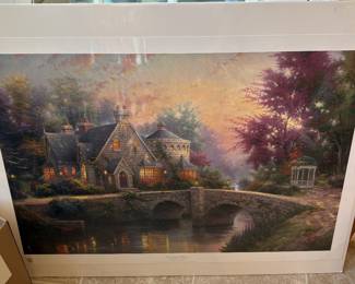 Unframed Thomas Kinkade Print. 