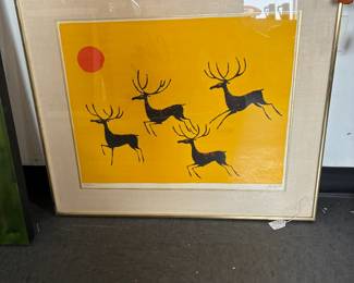 Deer flying by DeCarlo
