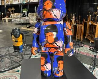 Composite Mohamed Ali moveable bear by Andy Warhol