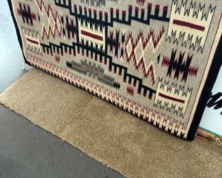 Navajo rug framed