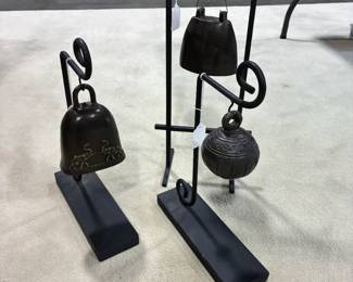 Black iron bells