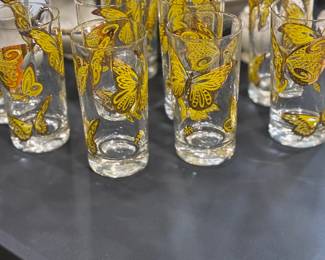 Buttterfly water glasses